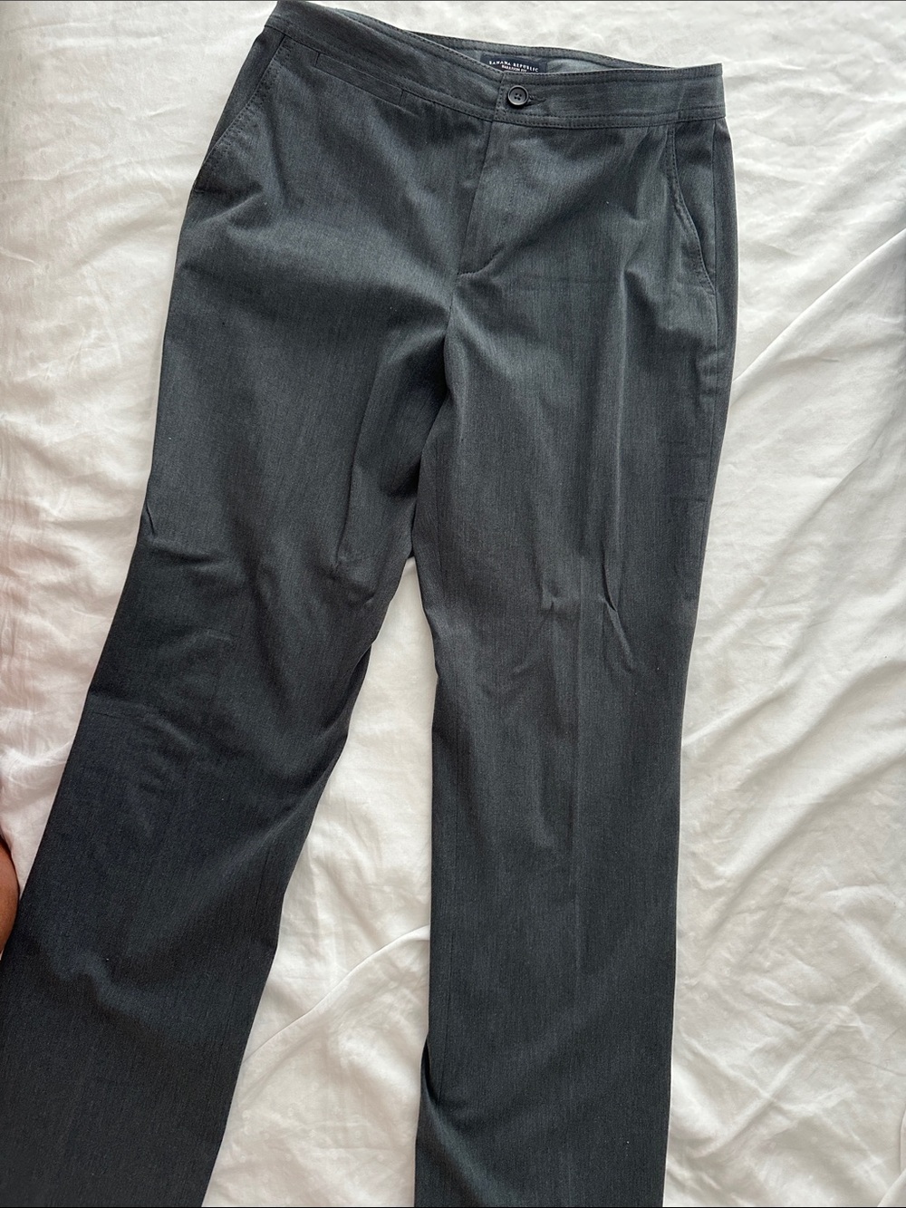 Banana Republic Women's Charcoal Straight Dress Pants
